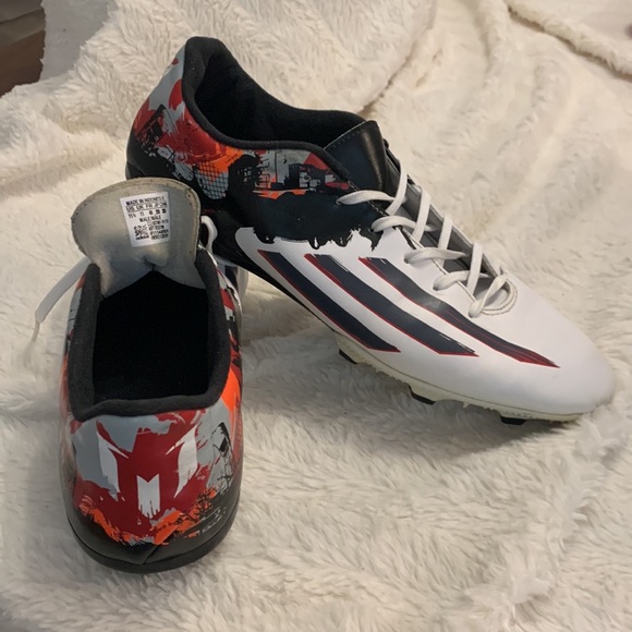 Adidas Messi 10.3 FG B23766 Mens Football Soccer Shoes US 11.5 White Low Top - Picture 2 of 5